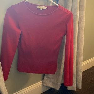 People Tree long sleeve red shirt